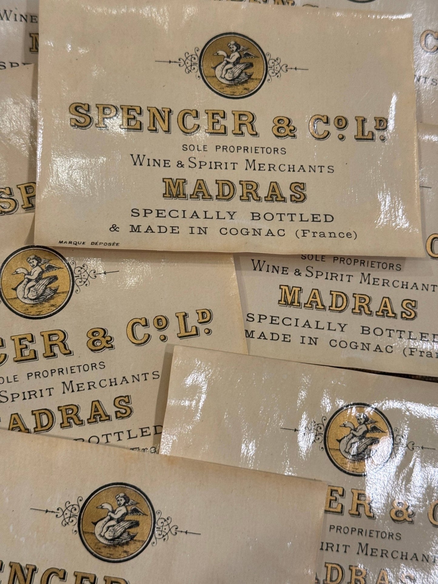Vintage French Spencer & Co. Ld. Labels - Set of 2 - EPOQUE