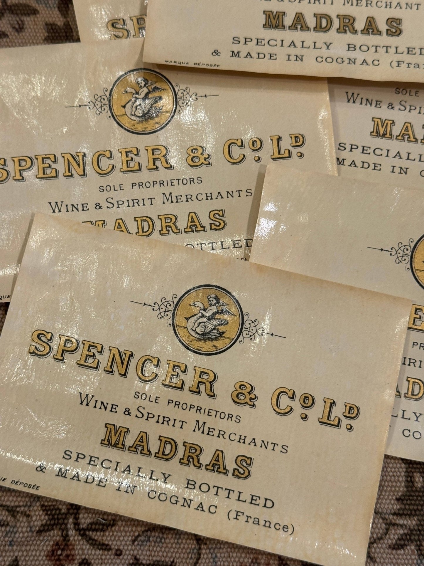 Vintage French Spencer & Co. Ld. Labels - Set of 2 - EPOQUE