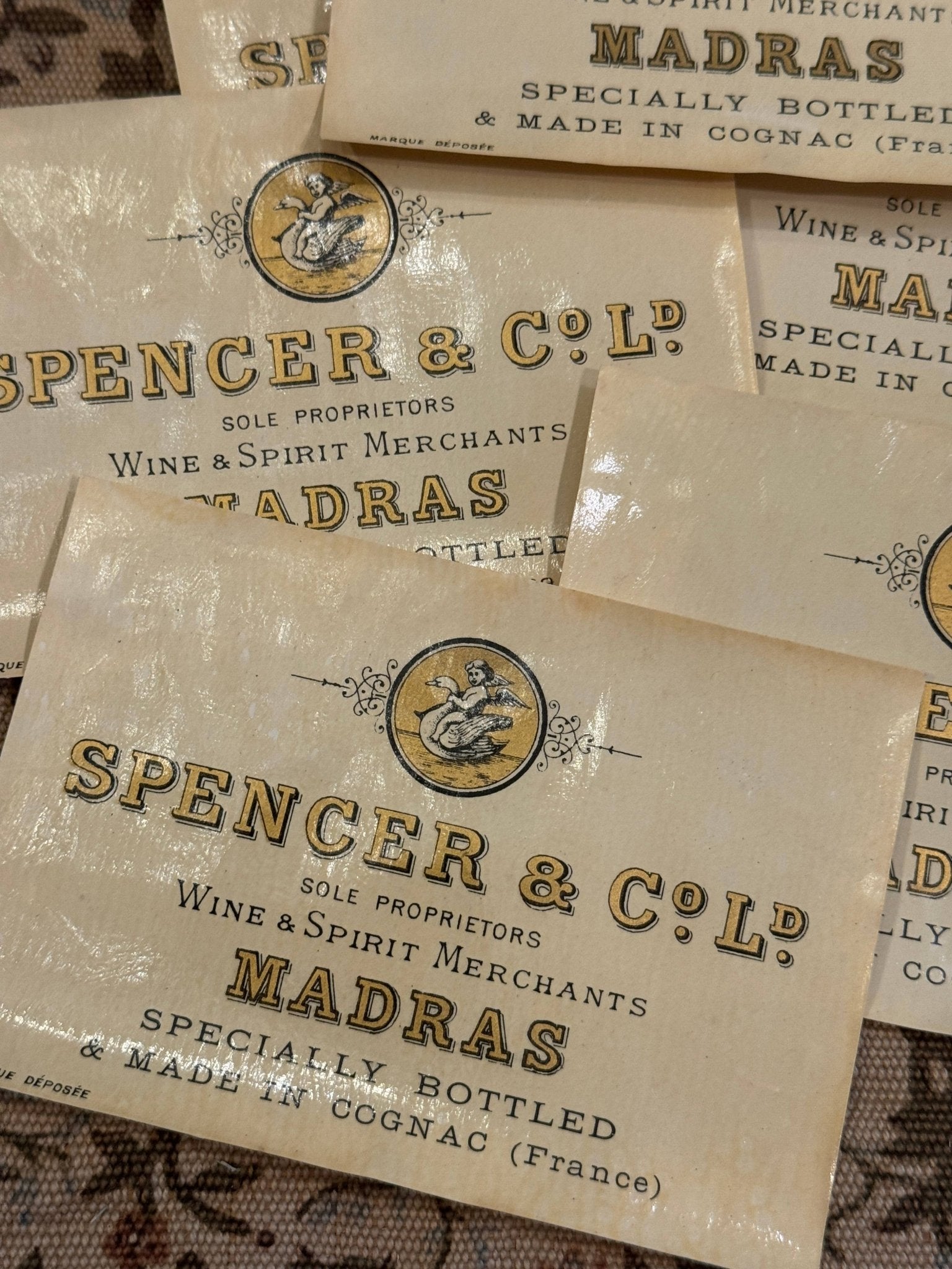 Vintage French Spencer & Co. Ld. Labels - Set of 2 - EPOQUE