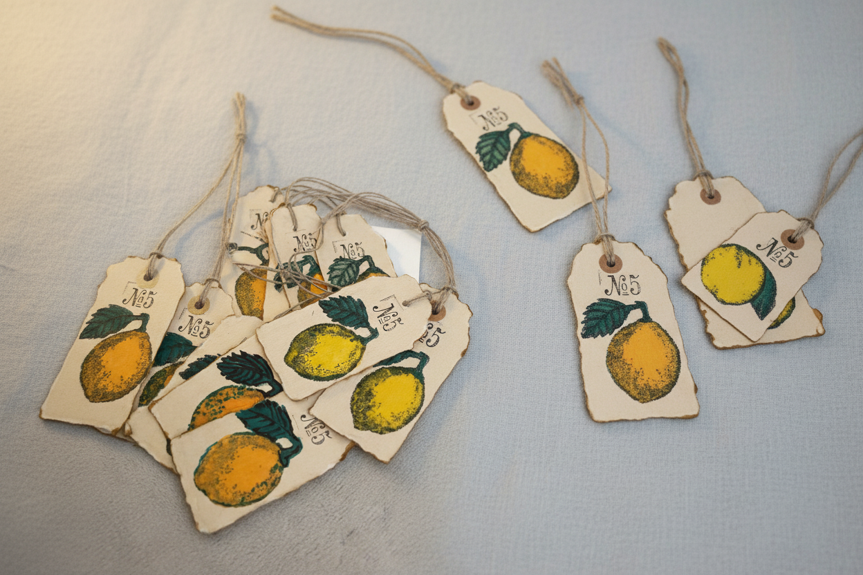 Vintage Lemon Gift Tags - Photo 1