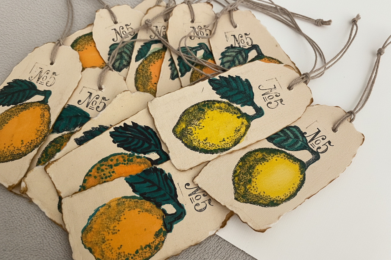 Vintage Lemon Gift Tags - Photo 2