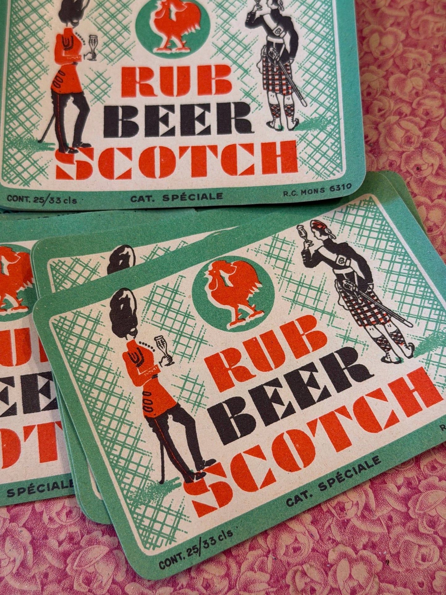 Vintage Rub Beer Scotch Labels in bundles of 2 - EPOQUE