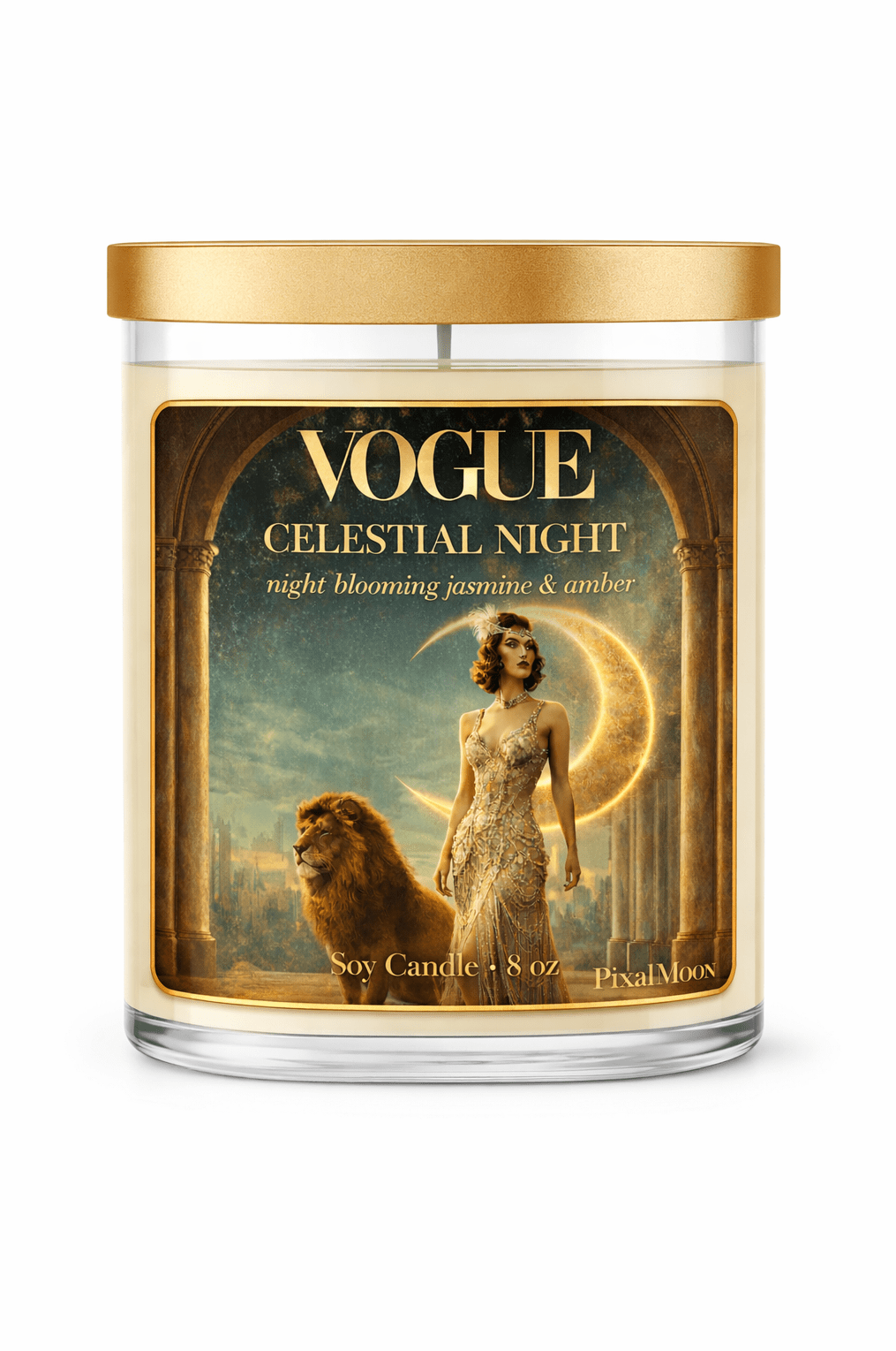 Vogue Celestial Night Gardenia Soy Candle 8 oz — Designer Limited Edition - EPOQUE
