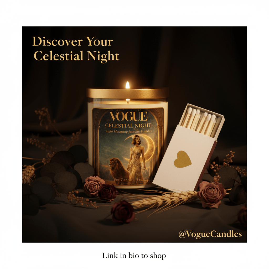 Vogue Celestial Night Gardenia Soy Candle 8 oz — Designer Limited Edition - EPOQUE