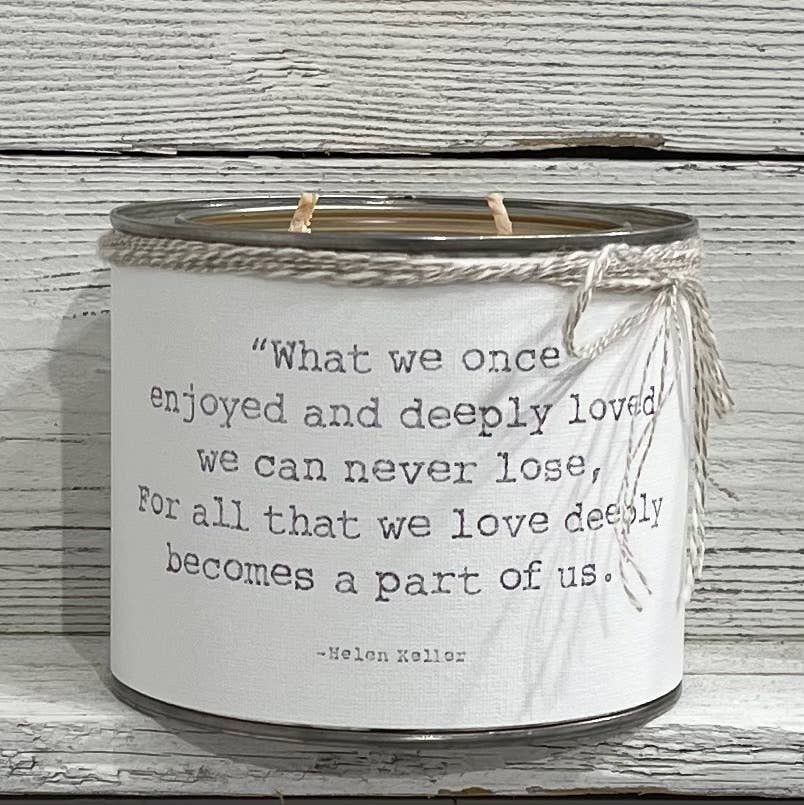 'What we once' Helen Keller Quote Soy Candles - EPOQUE
